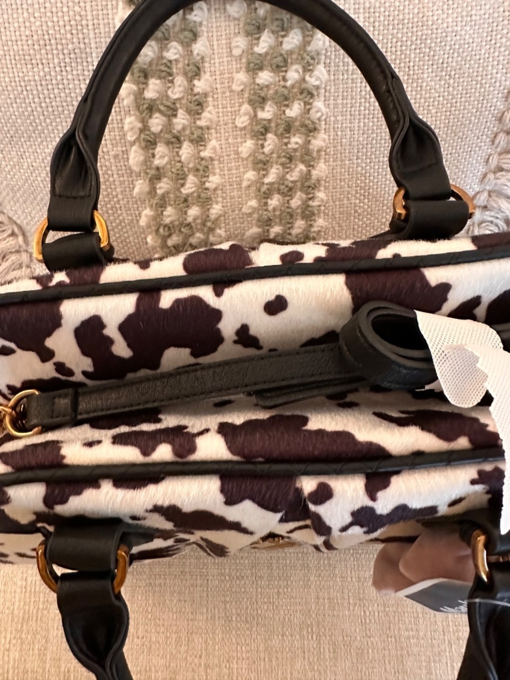 Update: sold Juicy couture cow print bag - Picture 2 of 4